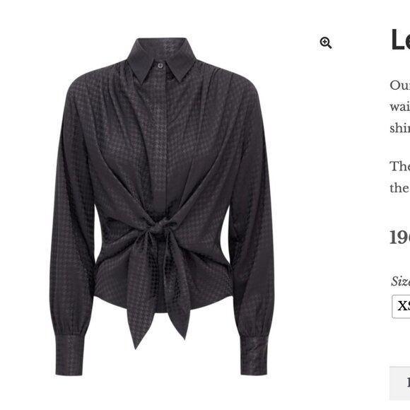 ** NWT ** Karmamia Lee Front Tie Shirt --MULTIPLE COLORS AVAILABLE - Picture 3 of 14